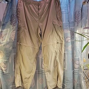 XL Columbia Titanium Lightweight Cargo Pants & Shorts Combo; Some Minor Stains
